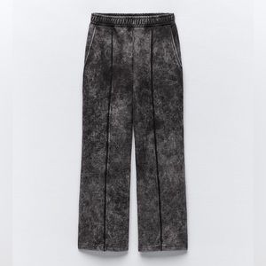 ZARA PLUSH WASHED EFFECT PANTS